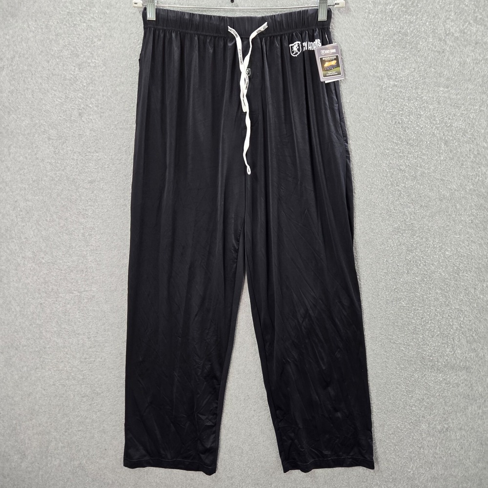 Stacy Adams Men Activewear Pants‎ Medium Black Elastic Waist Drawstring NWT